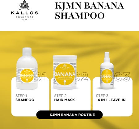 Kallos KJMN Professional Banana Energising Shampoo