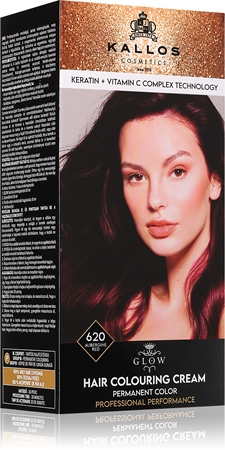 Kallos Glow Lasting Cream Colour Permanent hårfärgningsmedel