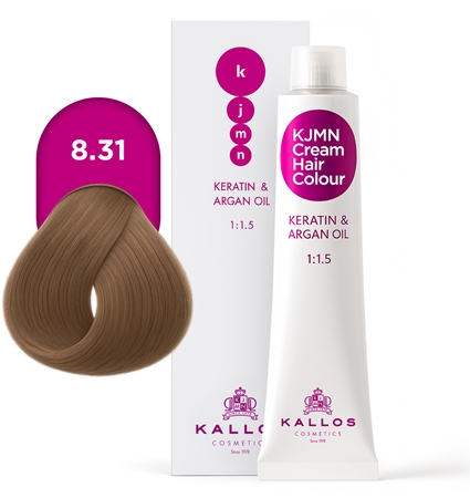 Kallos KJMN Professional Cream Hair Colour Keratin & Argan Oil Hair Color with keratin and argan oil