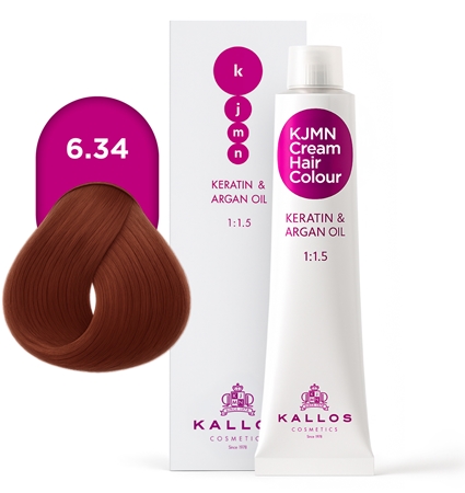 Kallos KJMN Professional Cream Hair Colour Keratin & Argan Oil Hair Color with keratin and argan oil