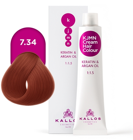 Kallos KJMN Professional Cream Hair Colour Keratin & Argan Oil Hair Color with keratin and argan oil