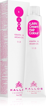 Kallos KJMN Professional Cream Hair Colour Keratin & Argan Oil culoare par cu keratina si ulei de argan