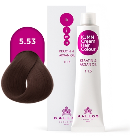 Kallos KJMN Professional Cream Hair Colour Keratin & Argan Oil coloração de cabelo com queratina e óleo de argan