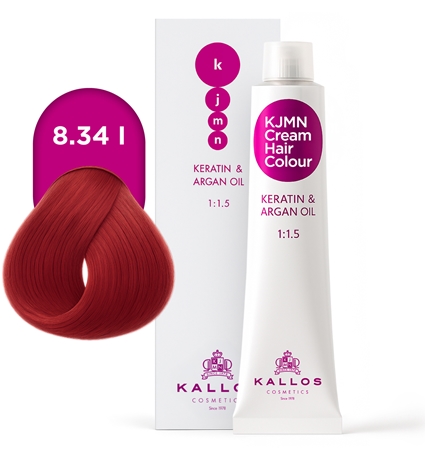 Kallos KJMN Professional Cream Hair Colour Keratin & Argan Oil Hair Color with keratin and argan oil