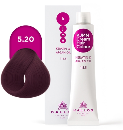 Kallos KJMN Professional Cream Hair Colour Keratin & Argan Oil Hair Color with keratin and argan oil