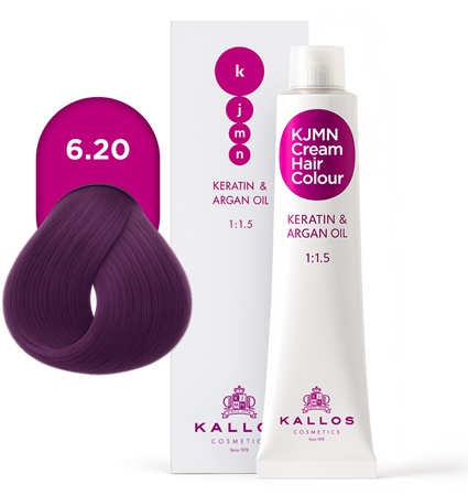 Kallos KJMN Professional Cream Hair Colour Keratin & Argan Oil plaukų dažai su keratinu ir arganų aliejumi
