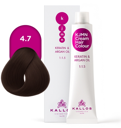 Kallos KJMN Professional Cream Hair Colour Keratin & Argan Oil plaukų dažai su keratinu ir arganų aliejumi