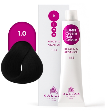 Kallos KJMN Professional Cream Hair Colour Keratin & Argan Oil tinte de pelo con keratina y aceite de argán