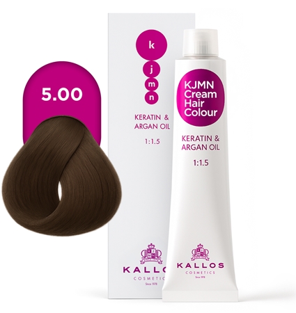 Kallos KJMN Professional Cream Hair Colour Keratin & Argan Oil plaukų dažai su keratinu ir arganų aliejumi