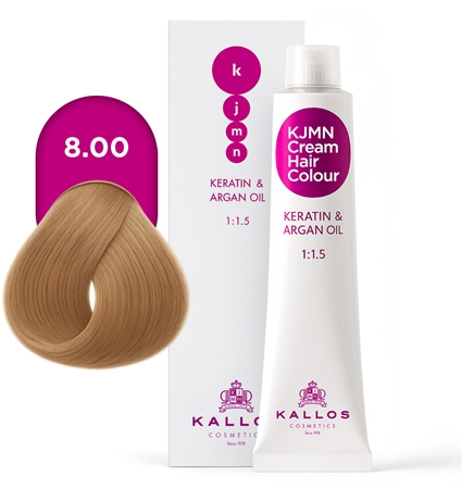 Kallos KJMN Professional Cream Hair Colour Keratin & Argan Oil plaukų dažai su keratinu ir arganų aliejumi