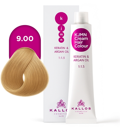Kallos KJMN Professional Cream Hair Colour Keratin & Argan Oil plaukų dažai su keratinu ir arganų aliejumi