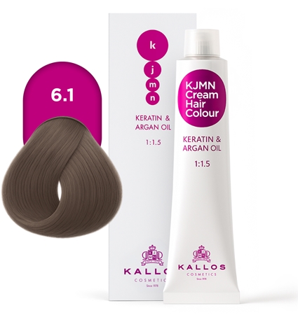 Kallos KJMN Professional Cream Hair Colour Keratin & Argan Oil βαφή μαλλιών με κερατίνη και λάδι αργκάν