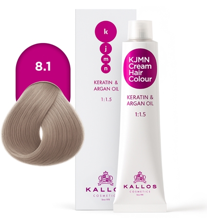Kallos KJMN Professional Cream Hair Colour Keratin & Argan Oil plaukų dažai su keratinu ir arganų aliejumi