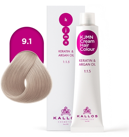 Kallos KJMN Professional Cream Hair Colour Keratin & Argan Oil plaukų dažai su keratinu ir arganų aliejumi
