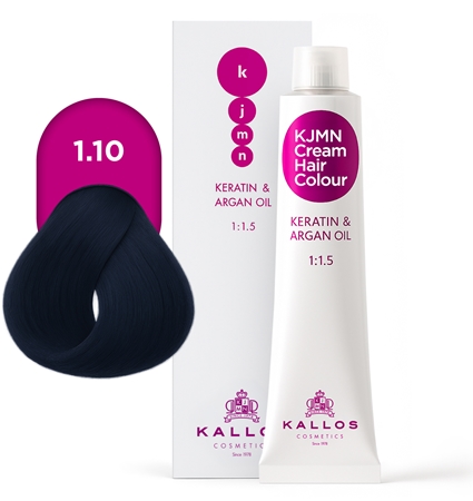 Kallos KJMN Professional Cream Hair Colour Keratin & Argan Oil plaukų dažai su keratinu ir arganų aliejumi