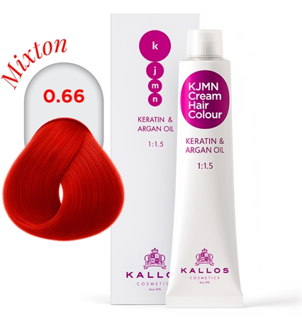 Kallos KJMN Professional Cream Hair Colour Keratin & Argan Oil βαφή μαλλιών με κερατίνη και λάδι αργκάν