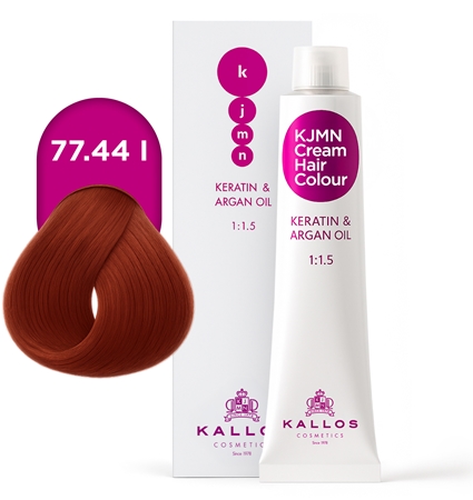 Kallos KJMN Professional Cream Hair Colour Keratin & Argan Oil βαφή μαλλιών με κερατίνη και λάδι αργκάν