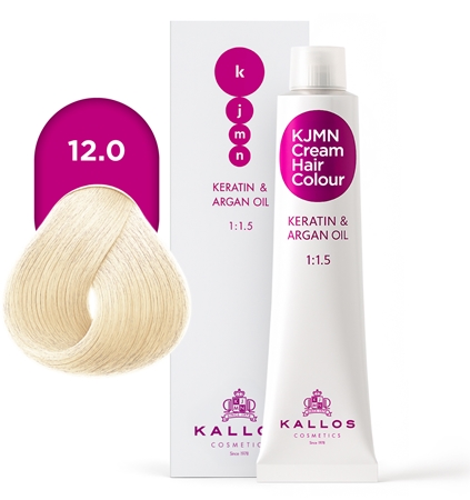 Kallos KJMN Professional Cream Hair Colour Keratin & Argan Oil Juuksevärv