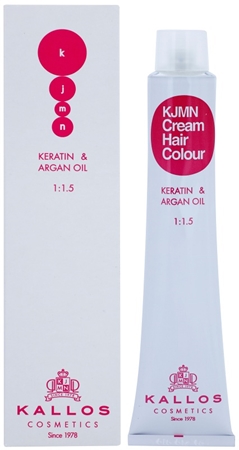 Kallos KJMN Professional Cream Hair Colour Keratin & Argan Oil culoare par cu keratina si ulei de argan