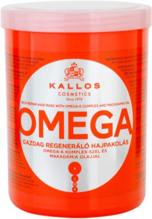 Kallos Omega hranilna maska za lase z omega-6 kompleksom in makadamijevim oljem