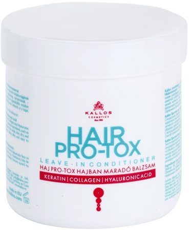 Kallos Hair Pro-Tox condicionador sem enxaguar para cabelo seco a danificado