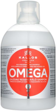 Kallos Omega Regenierendes Shampoo mit Omega 6 Fettsäuren und Macadamiaöl