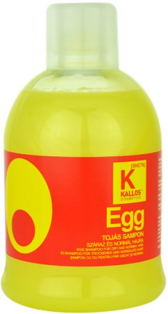 Kallos Egg θρεπτικό σαμπουάν για ξηρά και κανονικά μαλλιά