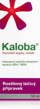 Kaloba Kaloba 20mg/7,5ml perorální kapky, roztok k léčbě akutního zánětu průdušek