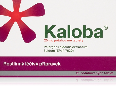 Kaloba Kaloba 20mg rostlinný léčivý přípravek k léčbě akutního zánětu průdušek