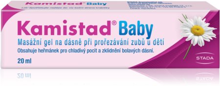 Kamistad Baby chladivý masážní gel podporující regeneraci podrážděných dásní