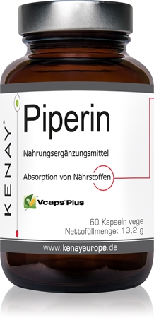 Kenay Piperin Kapseln zur Unterstützung des Stoffwechsels