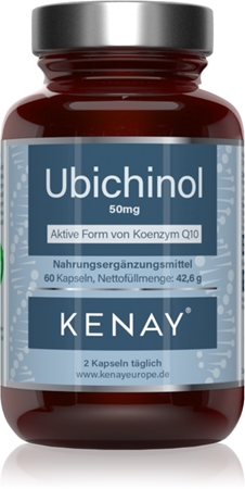 Kenay Ubichinol - Koenzym Q10 50 mg Kapseln zur Unterstützung des Energiestoffwechsels