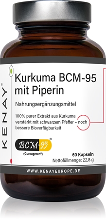 Kenay Kurkuma BCM-95 mit Piperin Kapseln für Ihr Wohlbefinden