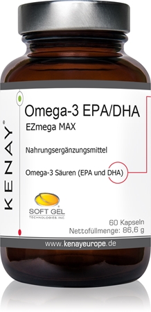 Kenay Omega-3 EPA/DHA EZmega MAX Kapseln für eine gute Herzfunktion