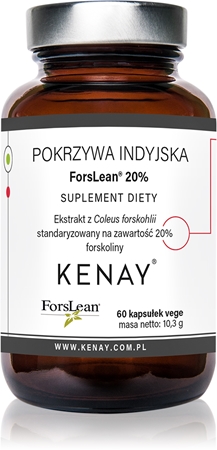 Kenay Pokrzywa indyjska ForsLean ® 20% kapsułki do wspomagania odchudzania