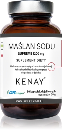 Kenay Maślan sodu Supreme 1200 mg kapsułki na wsparcie trawienia