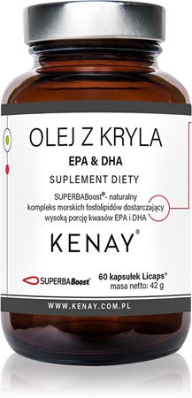Kenay Olej z kryla Superba Boost® kapsułki do wsparcia układu krwionośnego i funkcji poznawczych