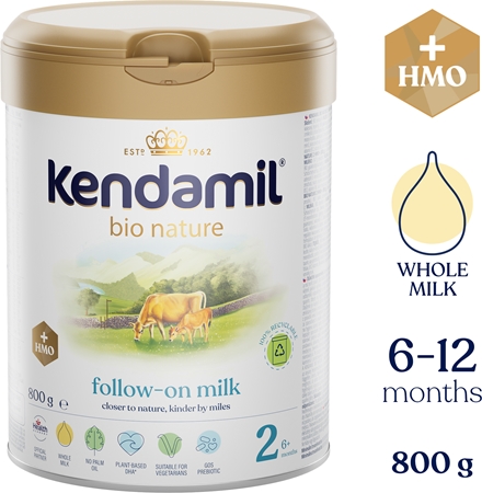 Kendamil BIO Nature 2 HMO+ folytató tejalapú csecsemőtápszer