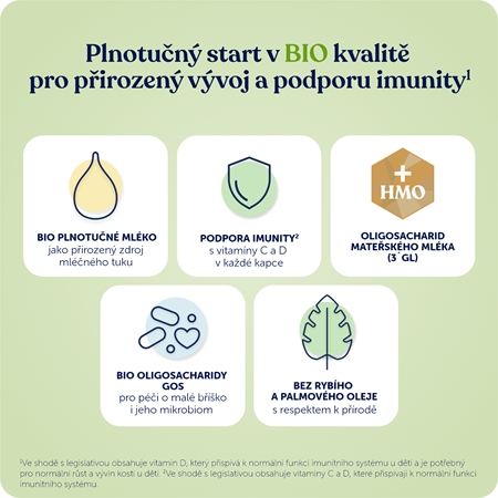 Kendamil BIO Nature 2 HMO+ pokračovací mléčná kojenecká výživa