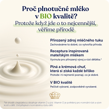 Kendamil BIO Nature 2 HMO+ pokračovací mléčná kojenecká výživa