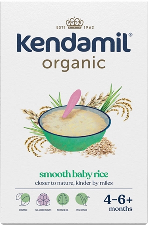 Kendamil Organic Smooth Baby Rice kaszka ryżowa bezmleczna