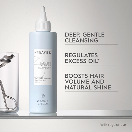 KERASILK Specialists Exfoliating Scalp & Hair Treatment Feuchtigkeitspflege zur Nutzuung vor der Haarwäsche mit Peeling-Effekt