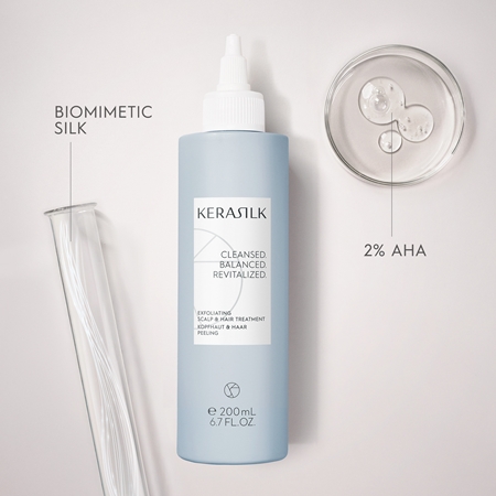 KERASILK Specialists Exfoliating Scalp & Hair Treatment Feuchtigkeitspflege zur Nutzuung vor der Haarwäsche mit Peeling-Effekt