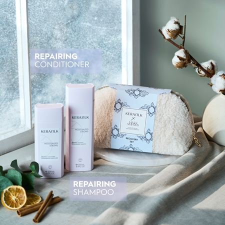 KERASILK Essentials Recovery Set Gift Set for damaged hair