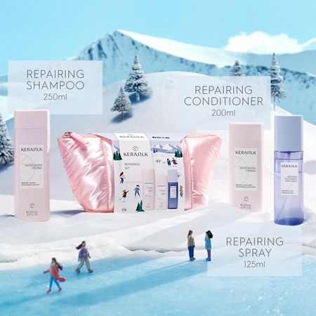 KERASILK Essentials Repairing Set 2026 zestaw upominkowy do włosów suchych i zniszczonych