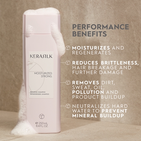 KERASILK Essentials Repairing Shampoo Sampon pentru curatare si hranire a parului pentru păr uscat și deteriorat