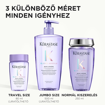 Kérastase Blond Absolu Bain Lumière samponfürdő szőkített vagy melírozott hajra