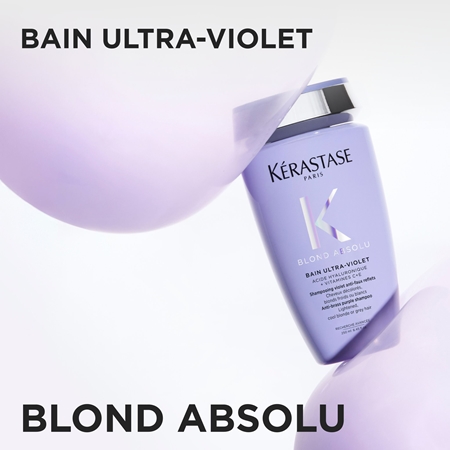 Kérastase Blond Absolu Bain Ultra-Violet šamponová lázeň pro zesvětlené, melírované studené blond vlasy