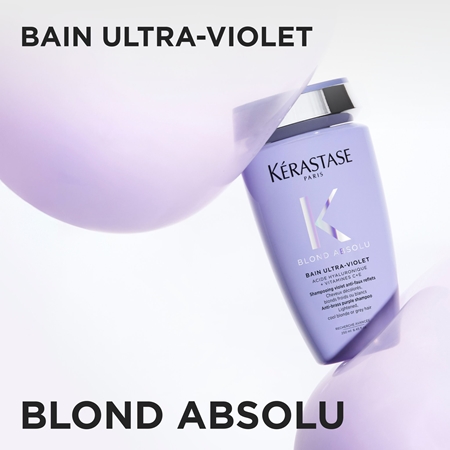 Kérastase Blond Absolu Bain Ultra-Violet šampónový kúpeľ pre zosvetlené, melírované studené blond vlasy