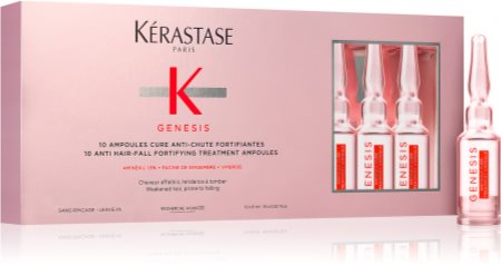 Kérastase Genesis Ampoules Cure Anti-Chute Fortifiantes Intensive Serum For  Thinning Hair 